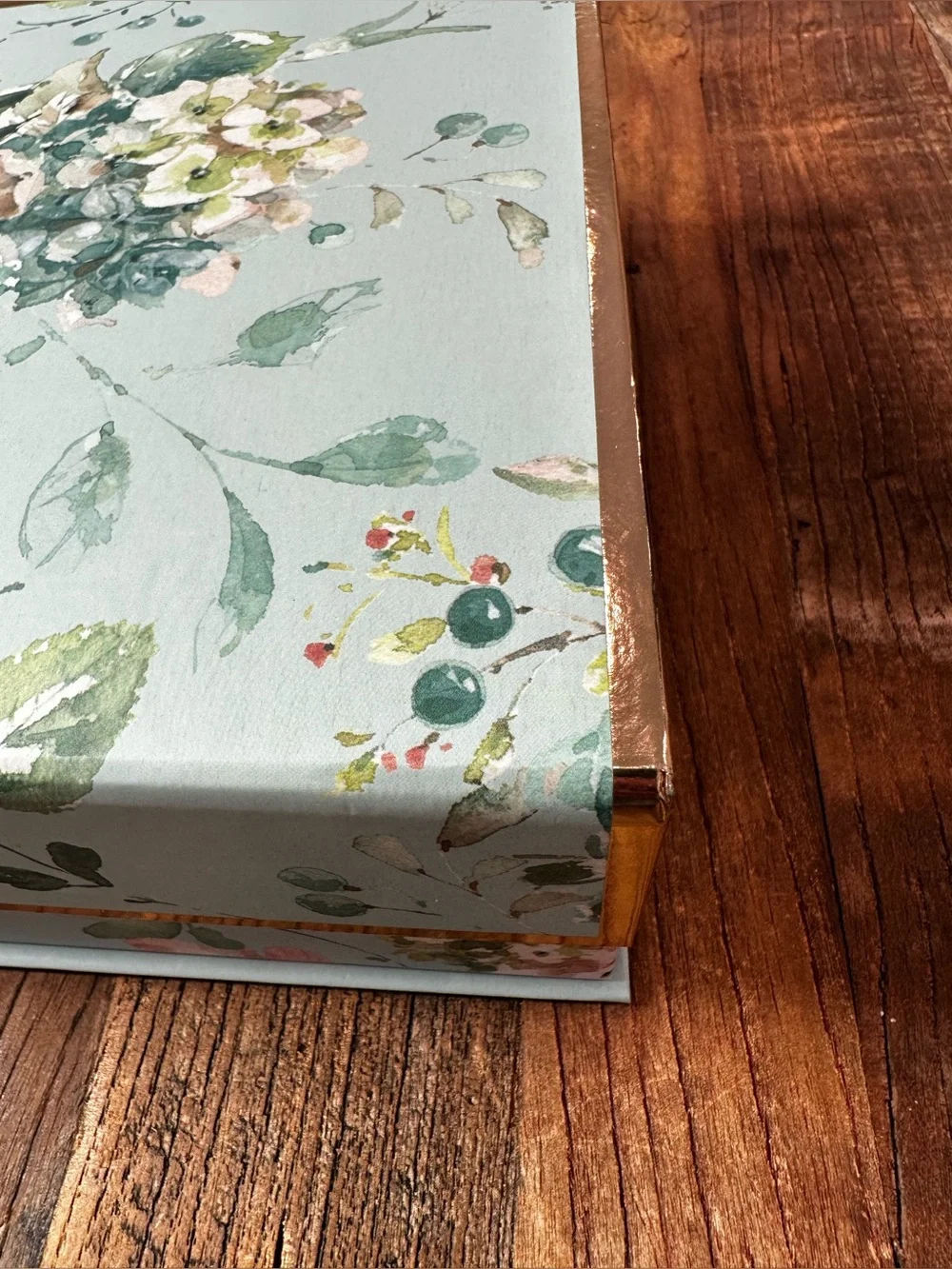 Floral Art in Teal and Pink - empty box